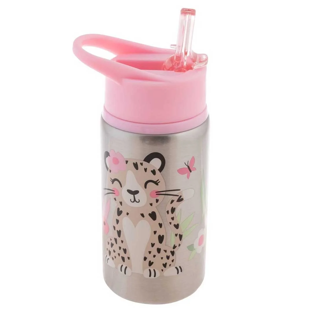 Φωτογραφία προϊόντος: SJ117577 Stephen Joseph Water Bottle Ανοξείδωτο παγούρι 532ml Λεοπάρδαλη