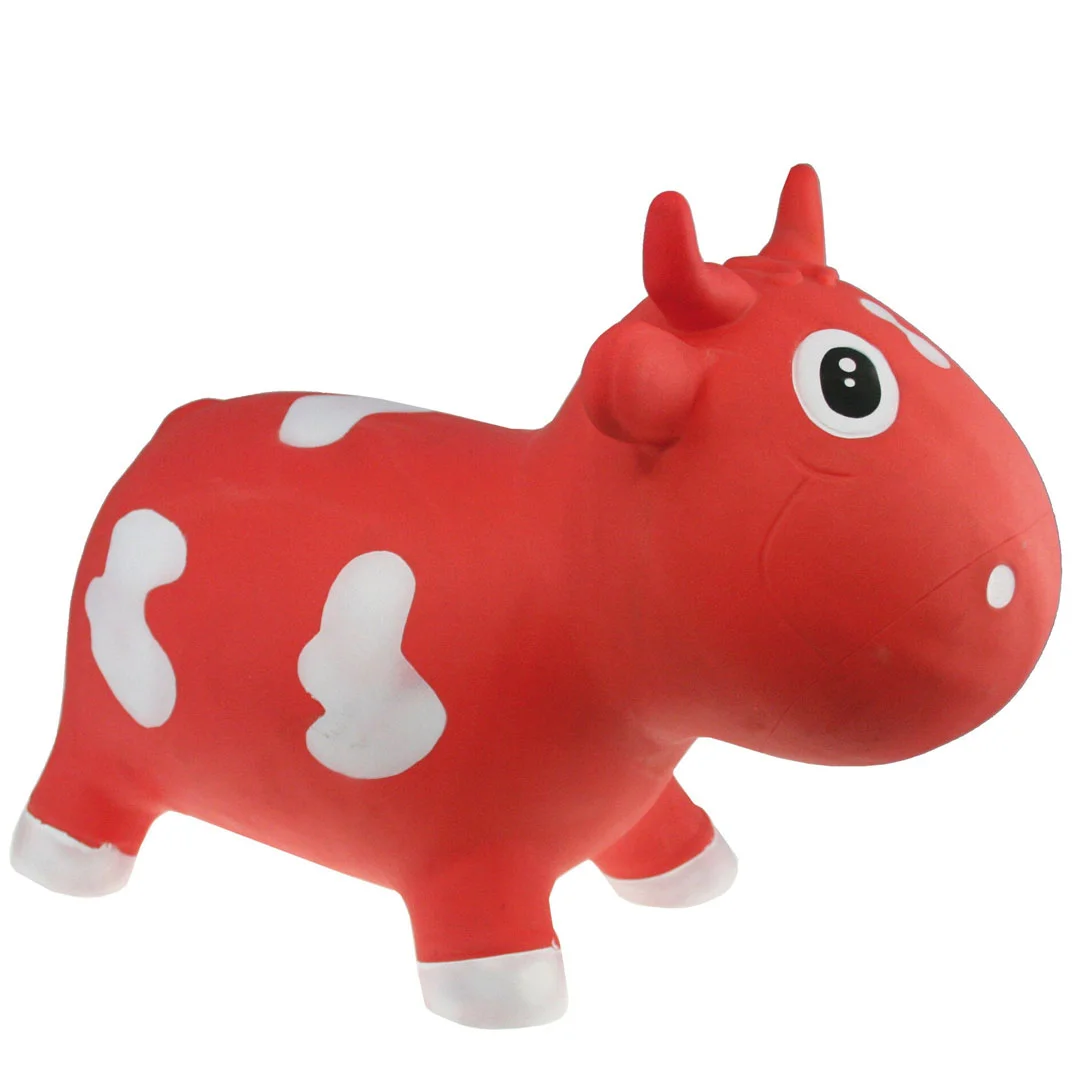 Φωτογραφία προϊόντος: 150508 KidZZfarm Bella The Cow Junior Φουσκωτή Αγελάδα κόκκινη άσπρη