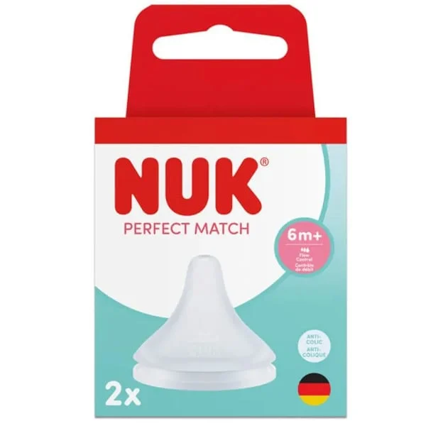 Φωτογραφία προϊόντος: Nuk Perfect Match Θηλές από Σιλικόνη για 6+ μηνών 2τμχ