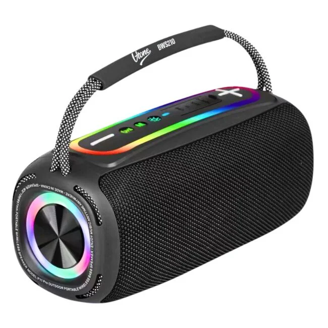 Φωτογραφία προϊόντος: V-TONE BWS210 BK speaker Bluetooth wireless portable black battery-powered USB microSD AUX MP3 FM 2x10W