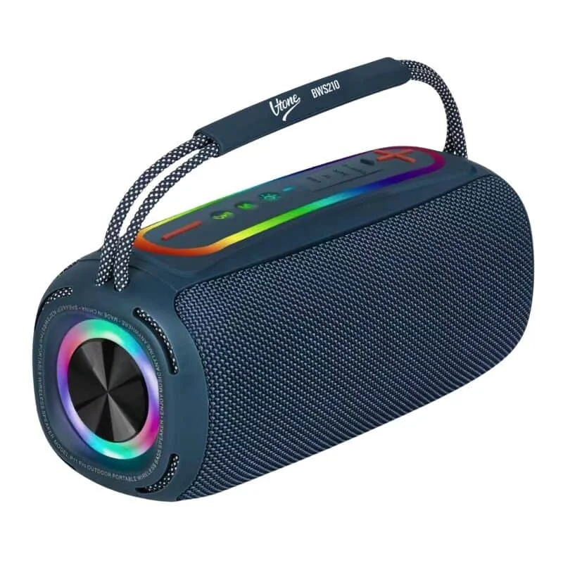 Φωτογραφία προϊόντος: V-TONE BWS210 BL speaker Bluetooth wireless portable blue battery-powered USB microSD AUX MP3 FM 2x10W