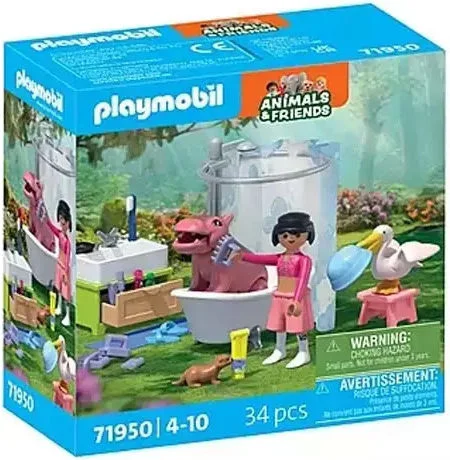 Φωτογραφία προϊόντος: Playmobil 71950 ANIMALS +amp; FRIENDS: ΏΡΑ ΓΙΑ ΜΠΑΝΙΟ