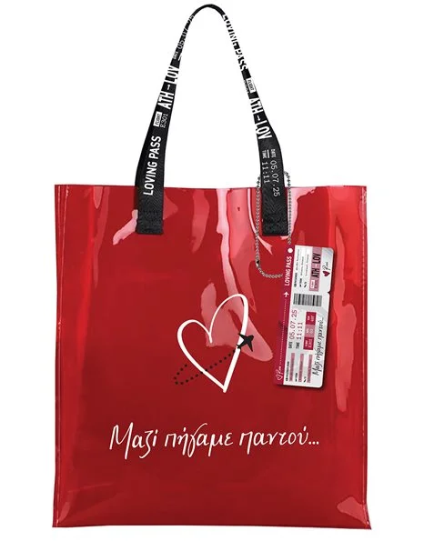Φωτογραφία προϊόντος: ΧΑΡΤΙΝΗ ΠΟΛΗ TOTE BAG - ΡΕΝΕ TRAVEL - LOVING PASS/ΜΑΖΙ ΠΗΓΑΜΕ ΠΑΝΤΟΥ