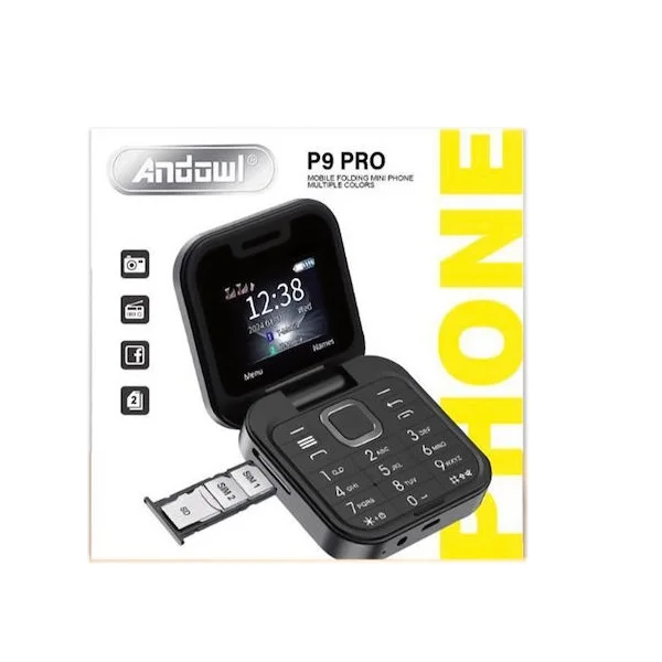 Φωτογραφία προϊόντος: Andowl P9 Pro Dual SIM Κινητό με Κουμπιά Μαύρο 55661124