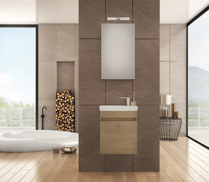 Φωτογραφία προϊόντος: Drop Luxus 45 PL Wood επιπλο μπανιου κρεμαστο