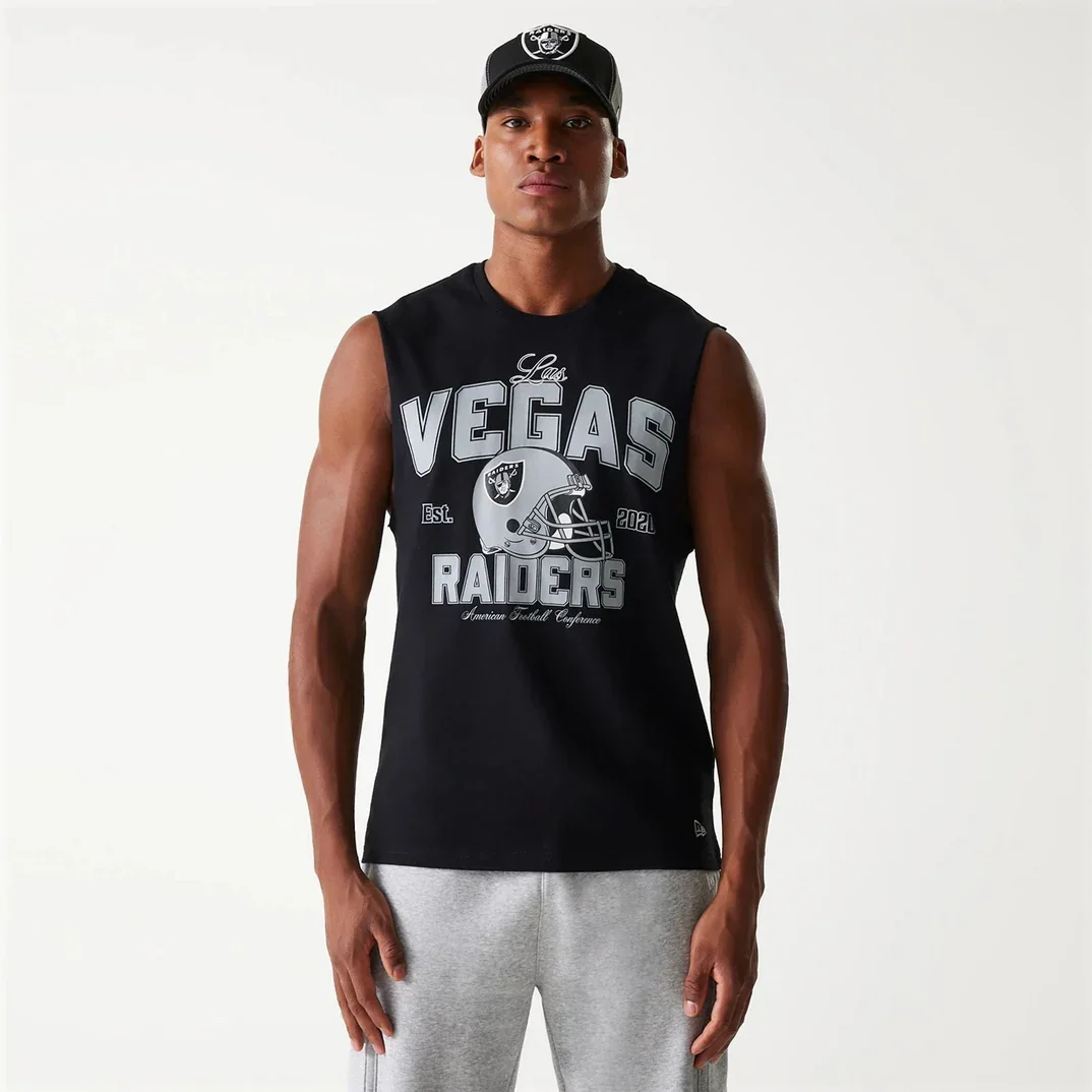 Φωτογραφία προϊόντος: NEW ERA LAS VEGAS RAIDERS NFL SLEEVELESS TEE - ΜΑΥΡΟ