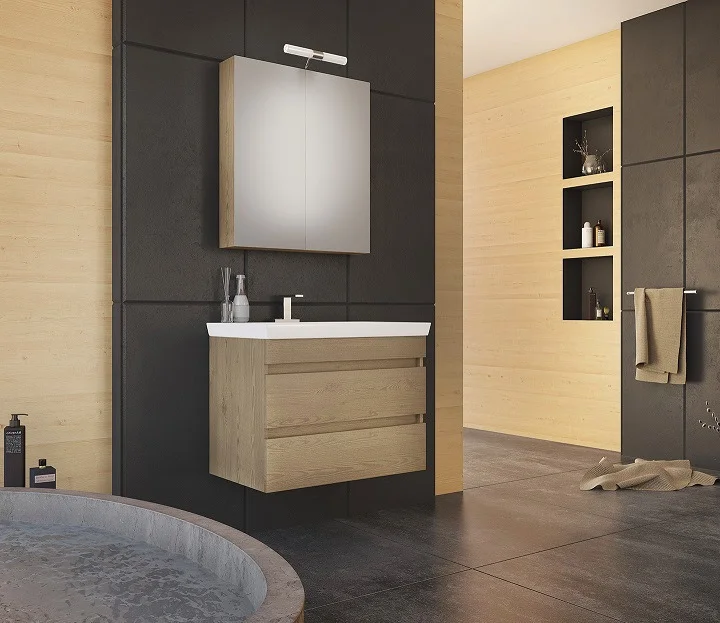 Φωτογραφία προϊόντος: Drop Luxus 70 PL WOOD επιπλο μπανιου κρεμαστο