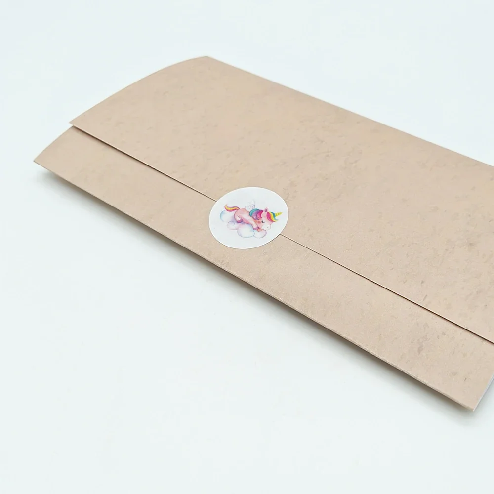 Φωτογραφία προϊόντος: Ecobags Αυτοκόλλητες Ετικέτες 3 εκ. για Προσκλητήριο Βάπτισης Θέμα Μονόκερος