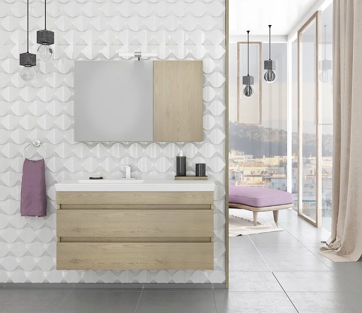 Φωτογραφία προϊόντος: Drop Luxus 100 PL Wood επιπλο μπανιου κρεμαστο