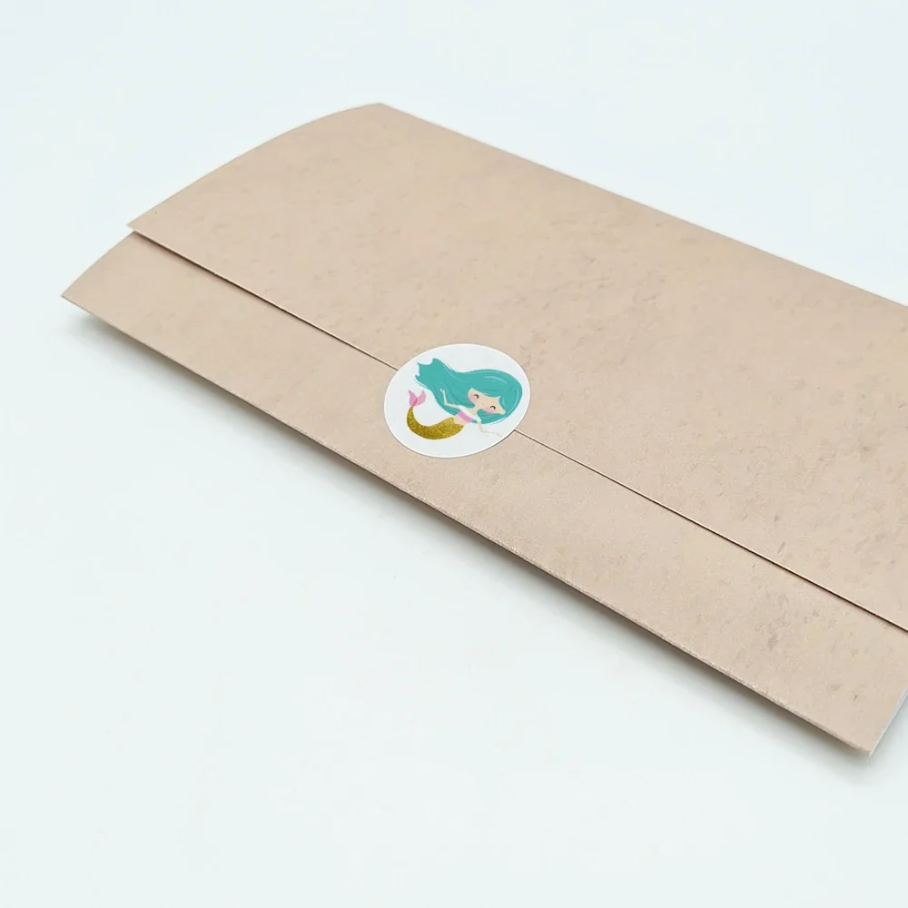 Φωτογραφία προϊόντος: Ecobags Αυτοκόλλητες Ετικέτες 3 εκ. για Προσκλητήριο Βάπτισης Θέμα Γοργόνα -2
