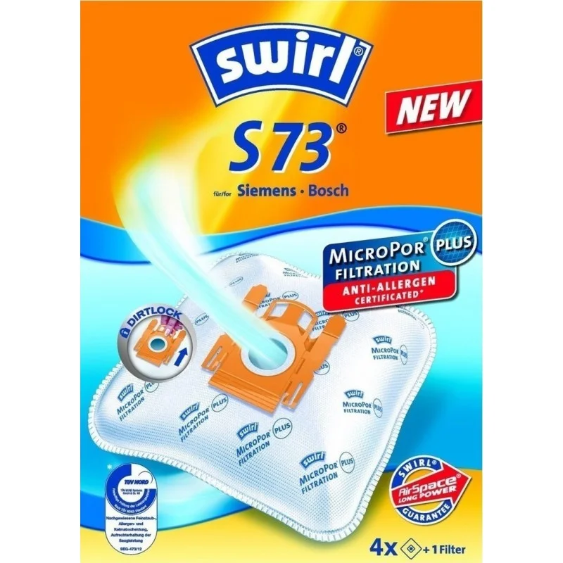 Φωτογραφία προϊόντος: Swirl S73 MP Plus AirSpace Σακούλες Για Ηλεκτρική Σκούπα