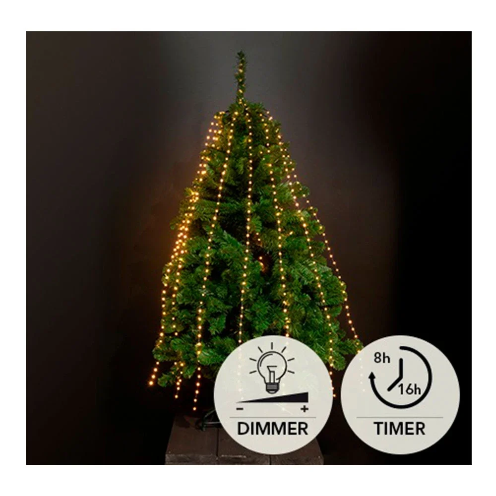Φωτογραφία προϊόντος: Ecobags Λαμπάκια Χταπόδι 700 Led 14x150cm για Δέντρο 1,80m Θερμό Λευκό Φως με Εύκαμπτο Καλώδιο Tangle Free Εξωτερικού Χώρου IP44 31V Timer 8/16h Dimmer