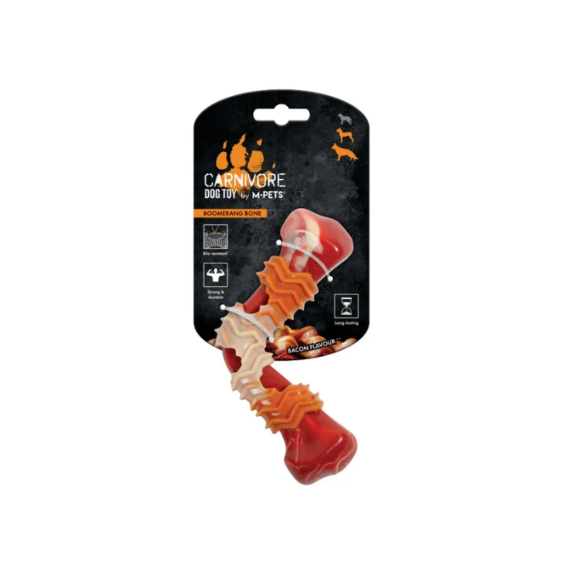 Φωτογραφία προϊόντος: M-Pets Carnivore Boomerang Large - Παιχνίδι Σκύλου με Άρωμα Μπέικον