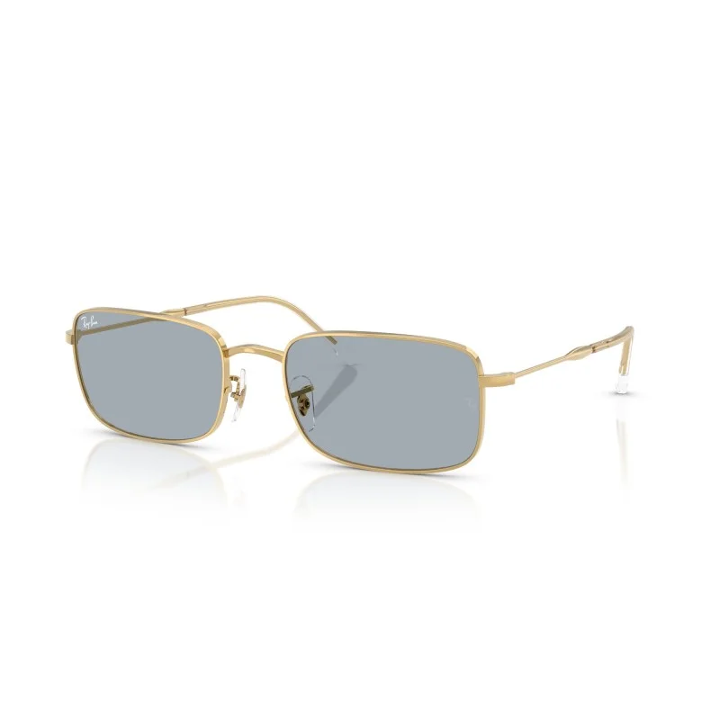 Φωτογραφία προϊόντος: Γυαλιά Ηλίου Ray-Ban Unisex μεταλλικά χρυσά με γαλάζιους φακούς 3746 001r5 56mm