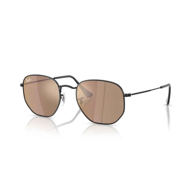 Φωτογραφία προϊόντος: Γυαλιά Ηλίου Ray-Ban Unisex μεταλλικά μαύρα με μπρονζέ καθρέπτη φακούς 3548n 00293 51mm