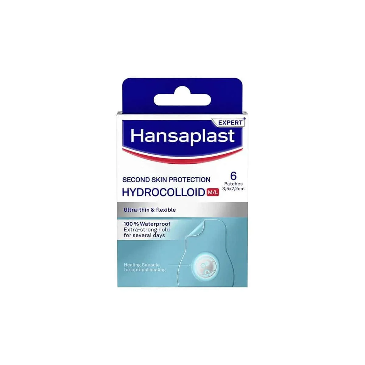 Φωτογραφία προϊόντος: Medipharmacy Hansaplast Second Skin Protection Aδιάβροχα και Αποστειρωμένα Αυτοκόλλητα Επιθέματα 6 τμχ
