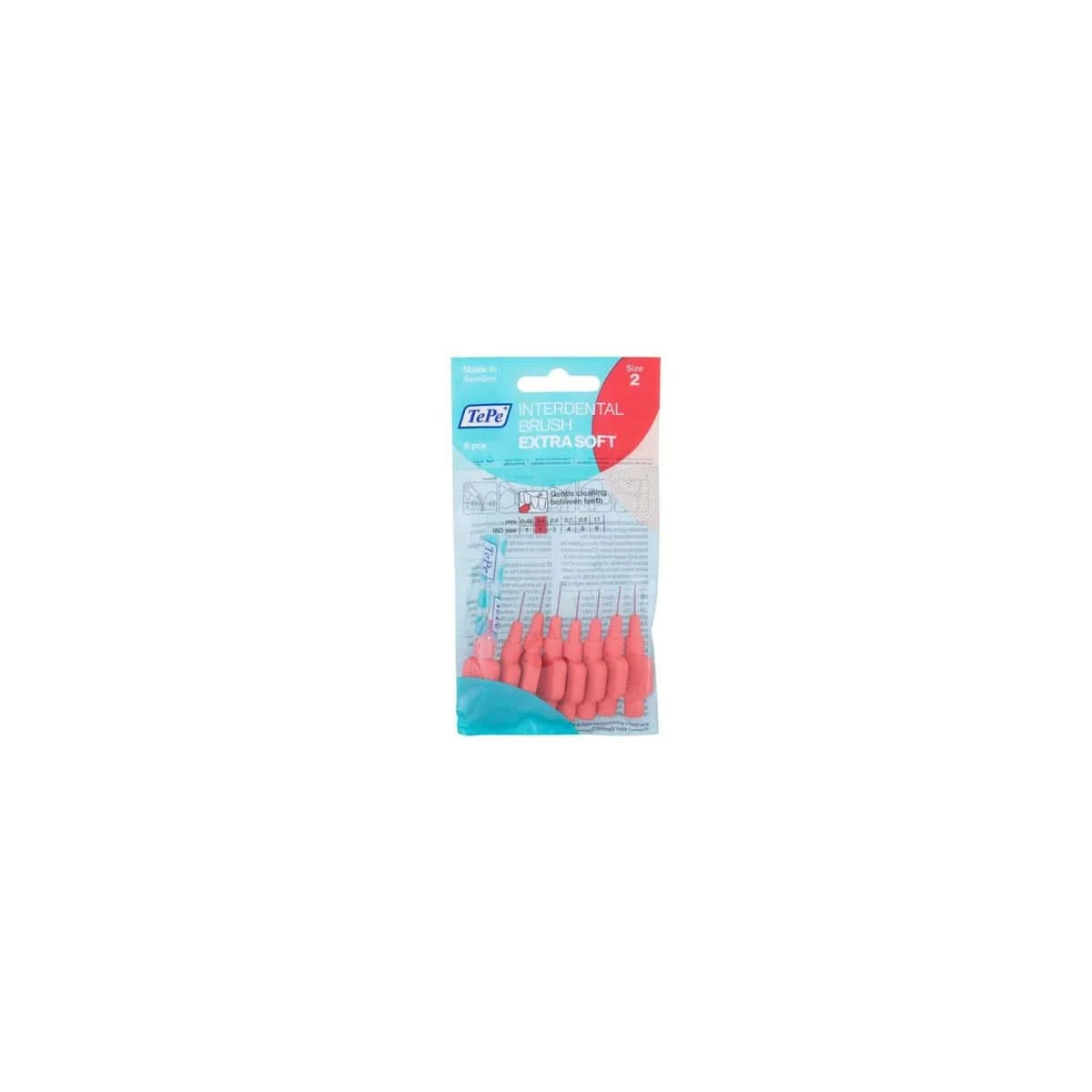 Φωτογραφία προϊόντος: Medipharmacy TePe Interdental Brush Extra Soft Μεσοδόντια Βουρτσάκια 0.5 mm 8 τμχ Ροζ