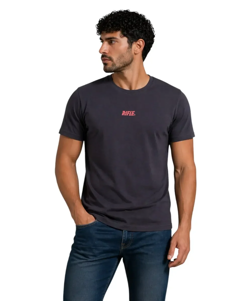 Φωτογραφία προϊόντος: Rifle- Ανδρικό T-shirt RFT002-BLU Μπλε Σκούρο