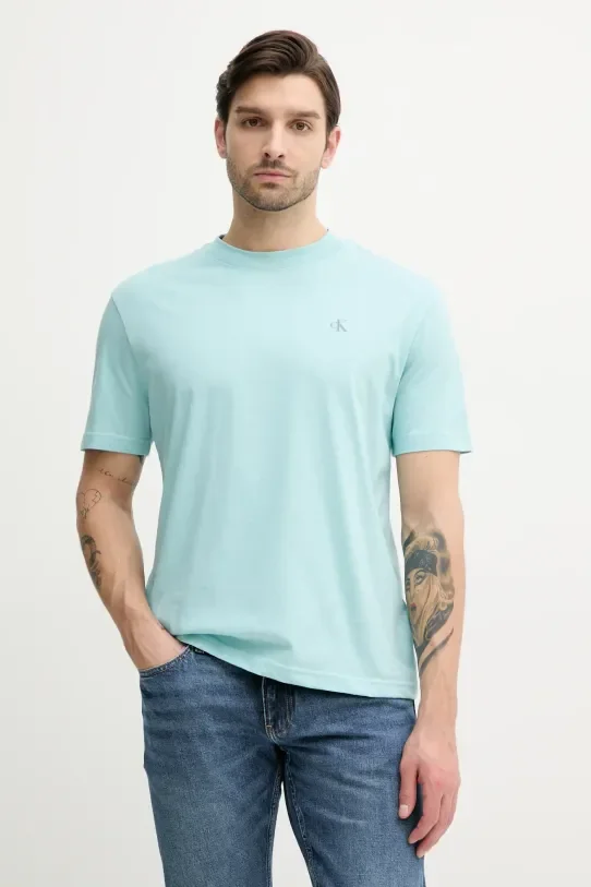 Φωτογραφία προϊόντος: Calvin Klein - Ανδρικό T-shirt Back Logo Regular Fit J30J327523-MR5 Τιρκουάζ