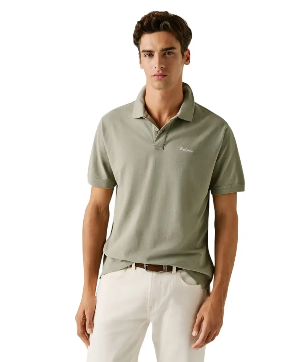 Φωτογραφία προϊόντος: Pepe Jeans - Ανδρικό T-shirt Polo Oscar PM5400087-701 Λαδί