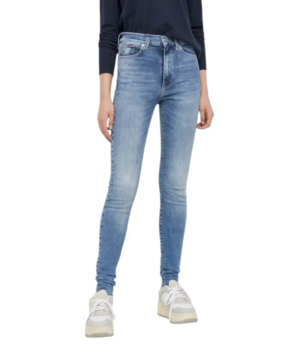 Φωτογραφία προϊόντος: Tommy Hilfiger - Γυναικείο Jean Th Sylvia Ψηλόμεσο Skinny Fit DW0DW16691-1A5 Γαλάζιο