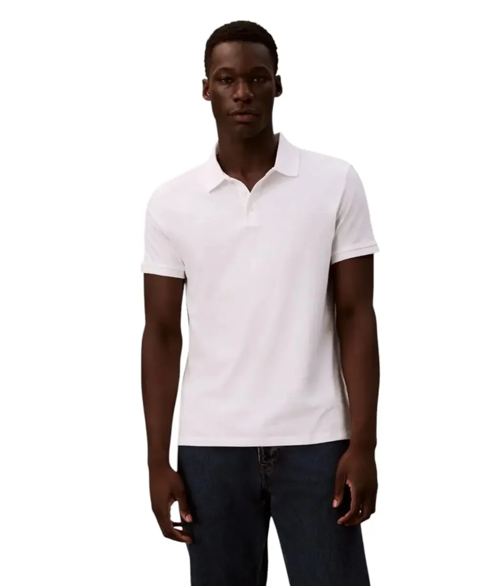 Φωτογραφία προϊόντος: Calvin Klein - Ανδρικό T-Shirt Polo Classic Logo LV04RD255G-YAF Λευκό