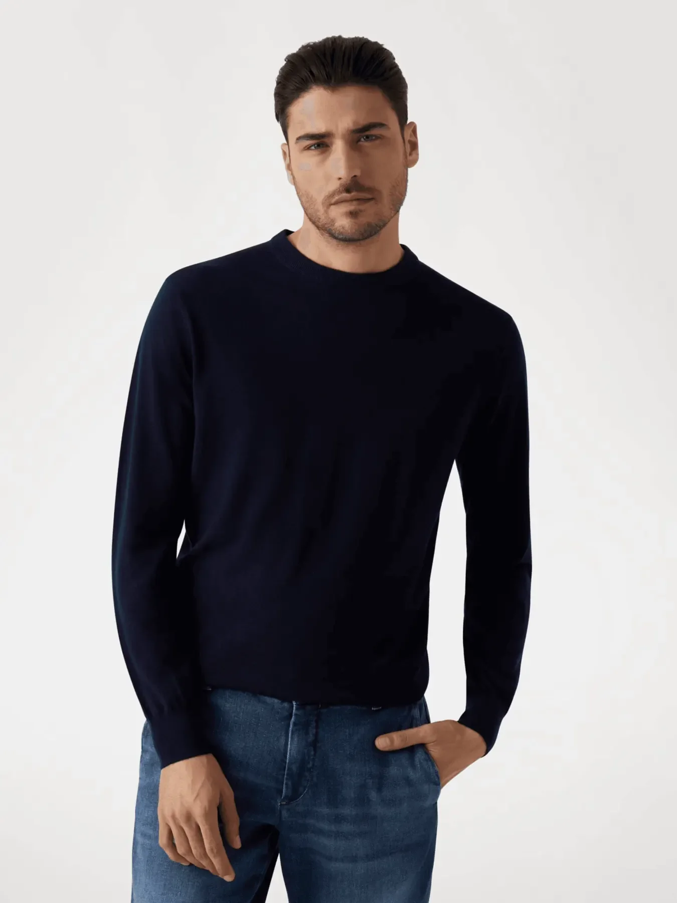Φωτογραφία προϊόντος: Guess - Ανδρικό Πουλόβερ Regular Fit M5RR36Z3LZ0-G7V2 Μπλε Σκούρο