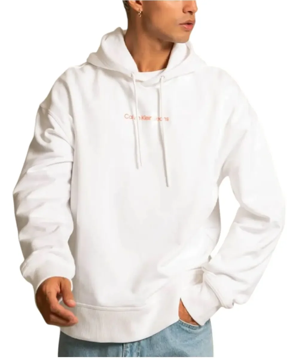 Φωτογραφία προϊόντος: Calvin Klein - Ανδρικό Φούτερ Hoodie Regular Fit J30J321905-YAF Λευκό