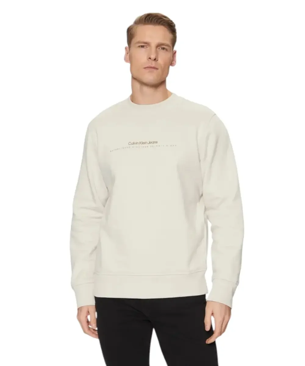 Φωτογραφία προϊόντος: Calvin Klein - Ανδρικό Φούτερ Minimal Logo Regular Fit J30J327119-PDH Μπεζ
