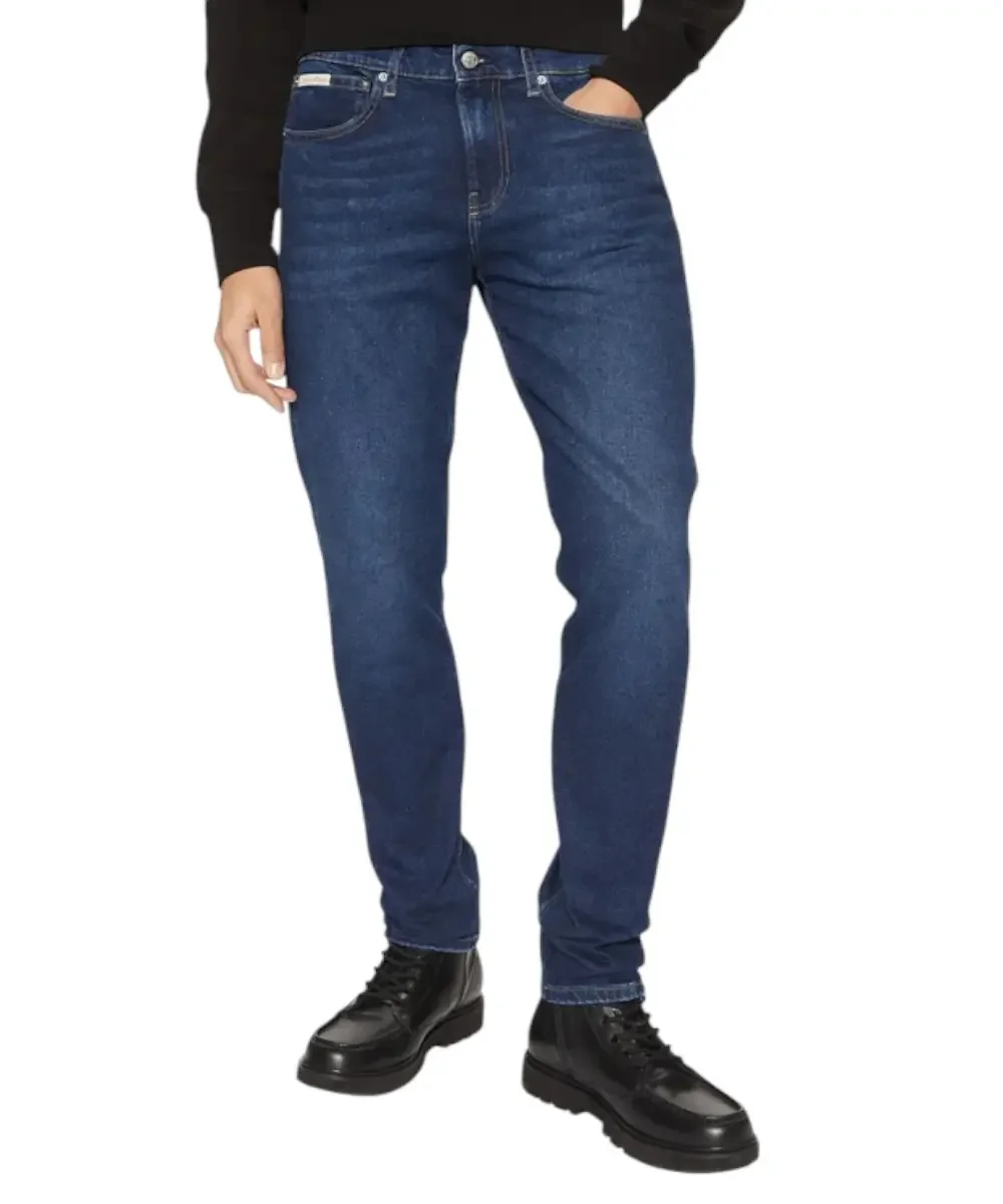 Φωτογραφία προϊόντος: Calvin Klein – Ανδρικό Jean Slim Tapered Fit J30J327007-1BJ Μπλε Σκούρο