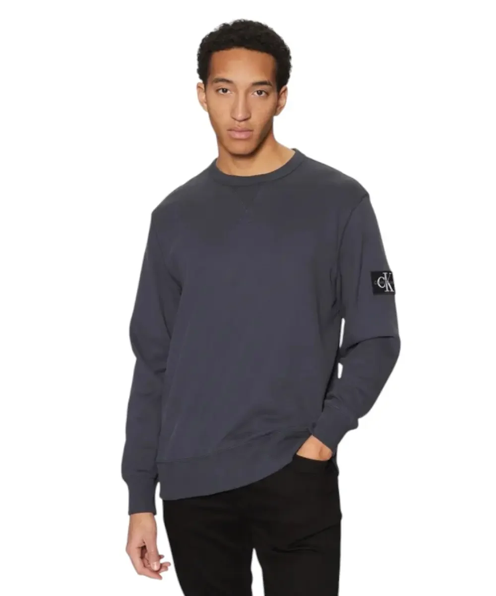 Φωτογραφία προϊόντος: Calvin Klein - Badge Ανδρικό Φούτερ Regular Fit J30J323426-CGE Μπλε Σκούρο