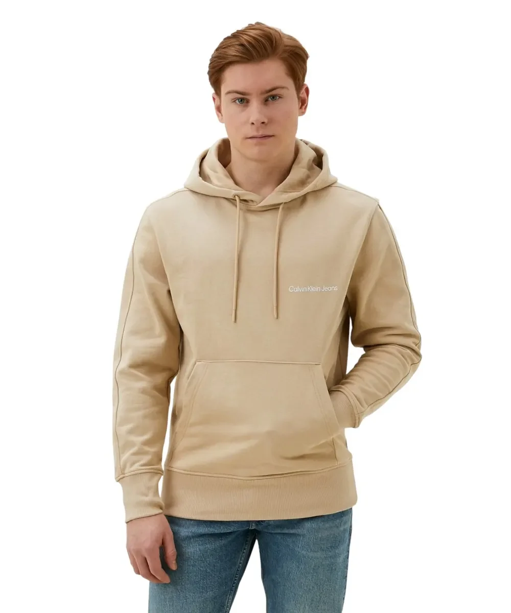 Φωτογραφία προϊόντος: Calvin Klein - Institutional Ανδρικό Φούτερ Regular Fit J30J324620-AAT Μπεζ