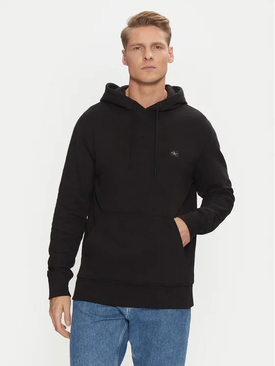 Φωτογραφία προϊόντος: Calvin Klein - Woven Label Hoodie Φούτερ J30J327113-BEH Μαύρο