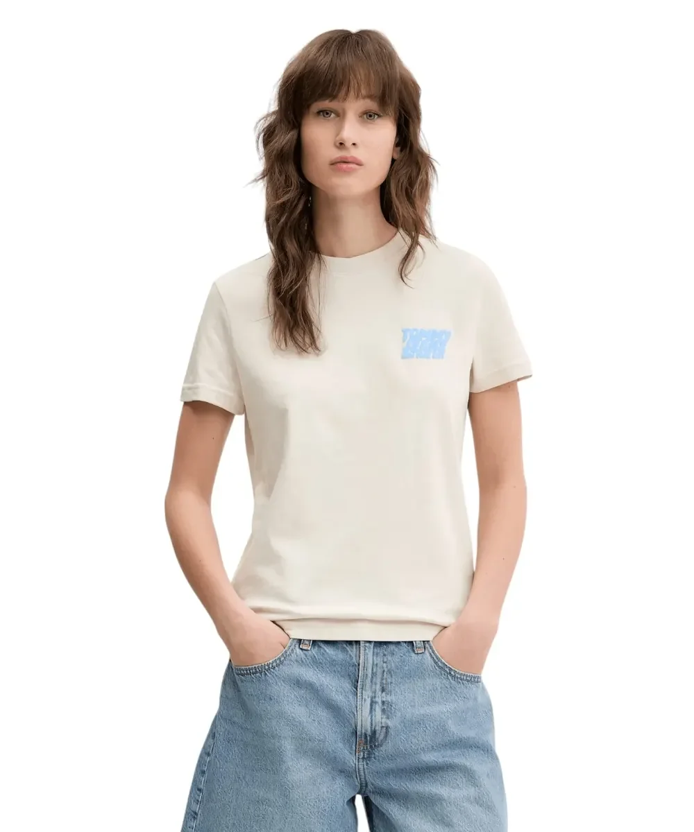 Φωτογραφία προϊόντος: Tommy Hilfiger - Γυναικείο T-shirt Regular Bubble Tee Fit DW0DW21338-ACG Μπεζ