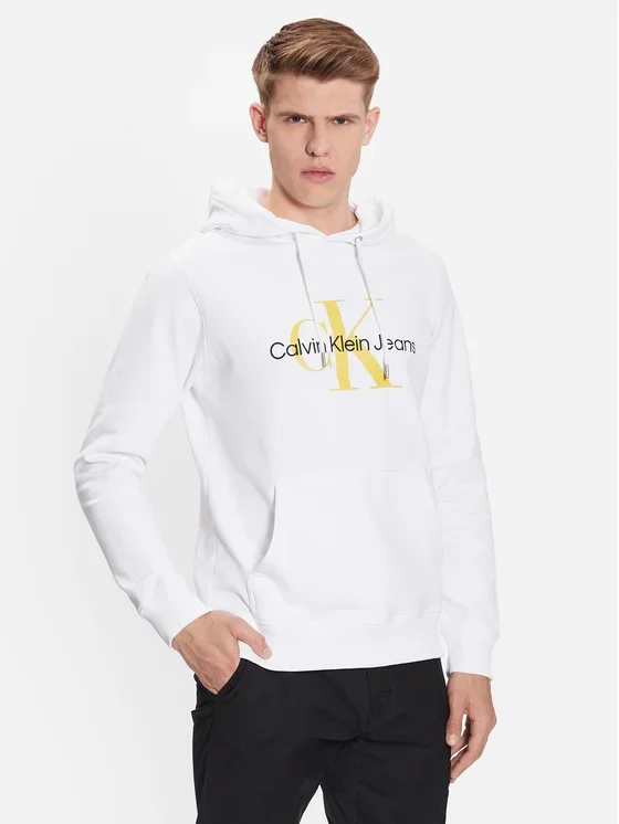 Φωτογραφία προϊόντος: Calvin Klein - Ανδρικό Seasonal Monogram Φούτερ J30J320805-YAF Λευκό