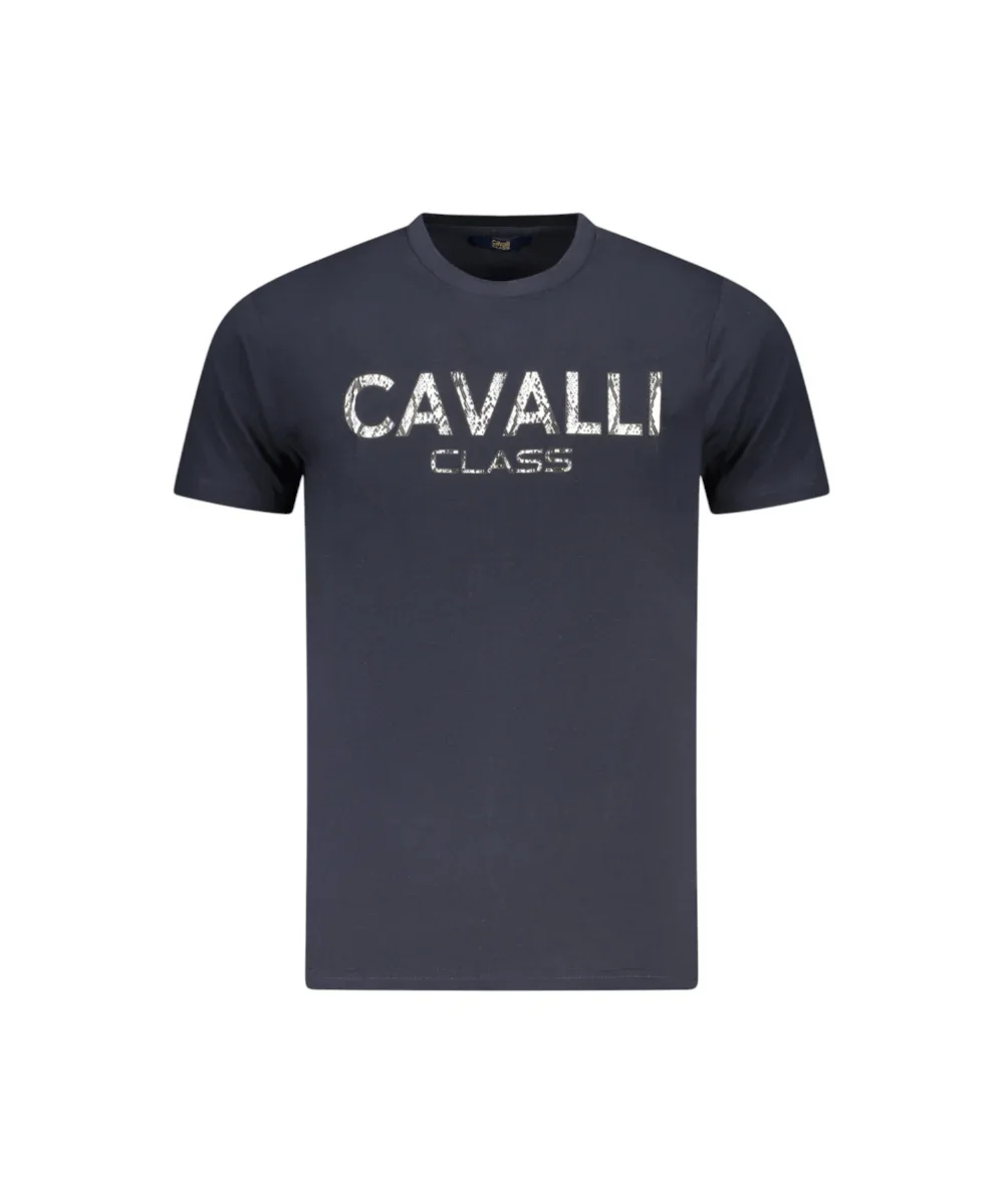 Φωτογραφία προϊόντος: Cavalli Class - Ανδρική Μπλούζα T-Shirt Κοντομάνικη Regular Fit TXT61GJD060-04502 Μπλε