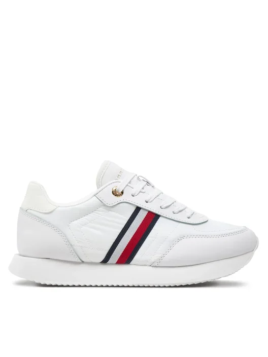 Φωτογραφία προϊόντος: Tommy Hilfiger – Γυναικεία Sneakers Essential Runner Global Stripes FW0FW08005-YBS Λευκό