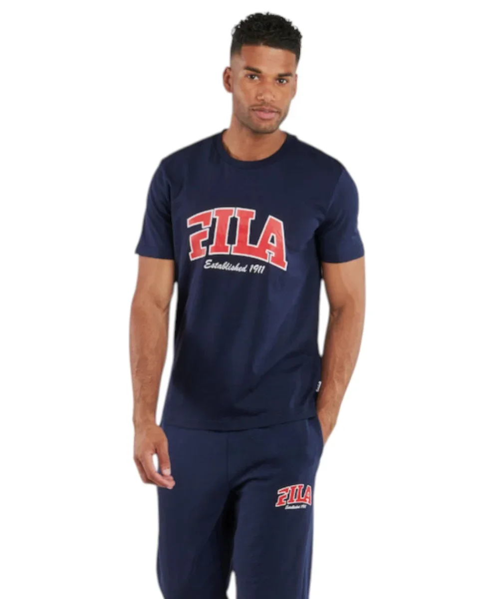 Φωτογραφία προϊόντος: Fila - Ανδρικό T-shirt Lanaken Regular Fit FAM0882-50004 Μπλε Σκούρο