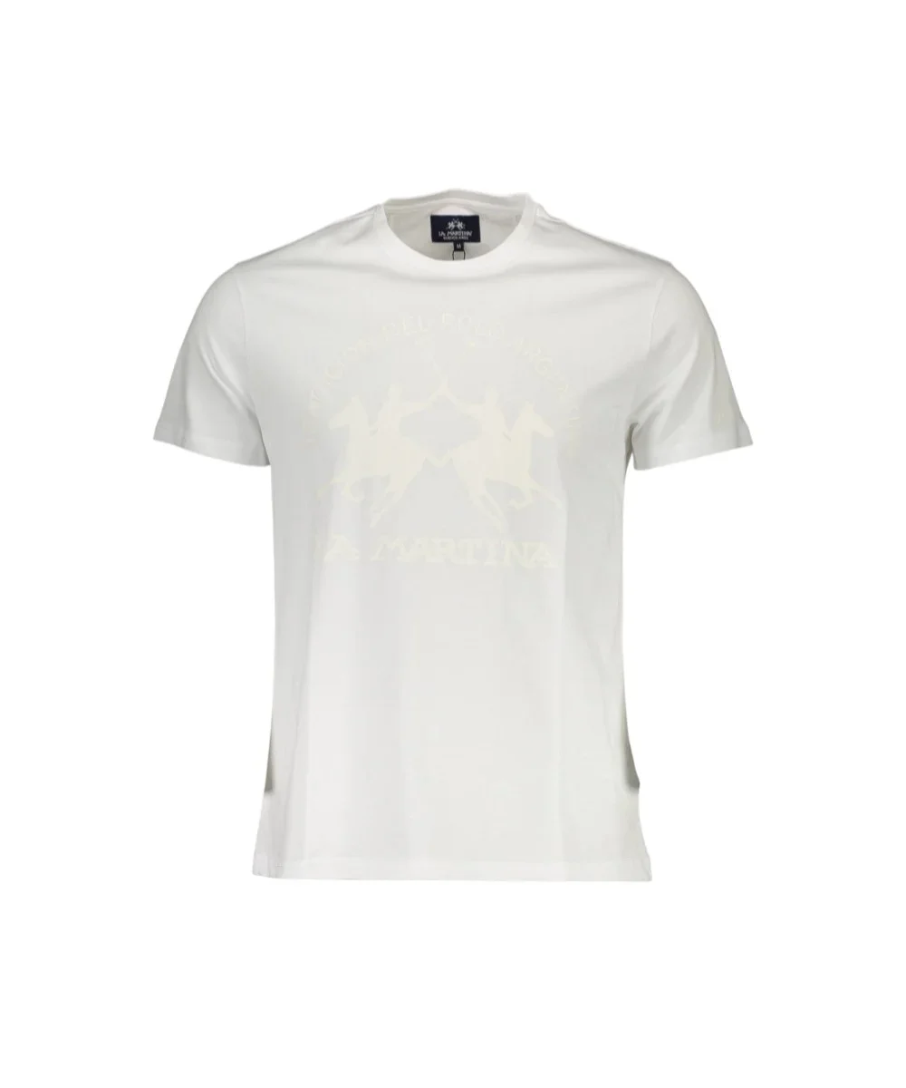 Φωτογραφία προϊόντος: La Martina - Ανδρικό T-Shirt Slim Fit XMR005-JS206-00001 Λευκό
