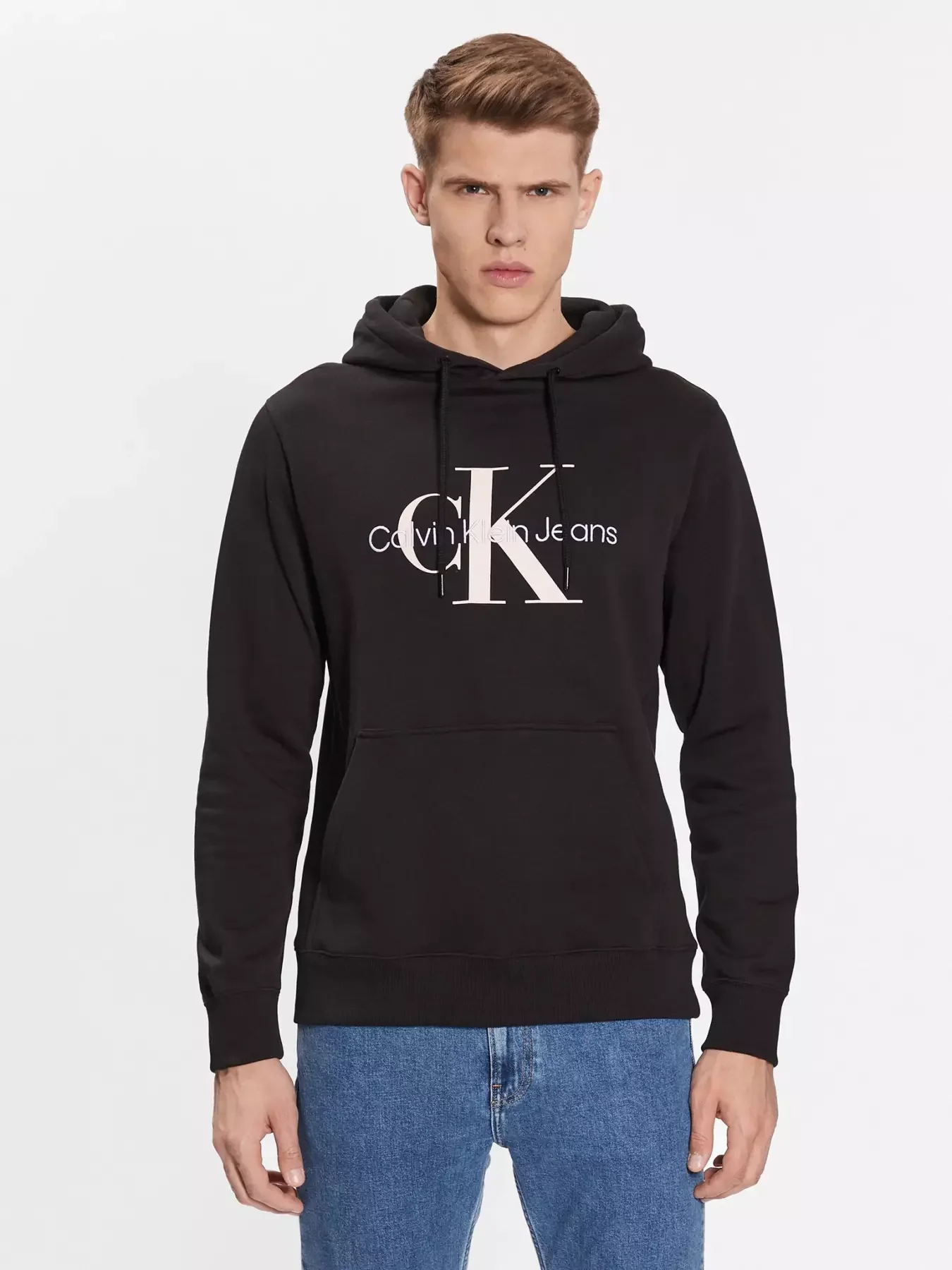 Φωτογραφία προϊόντος: Calvin Klein - Ανδρικό Seasonal Monogram Φούτερ J30J320805-BEH Μαύρο