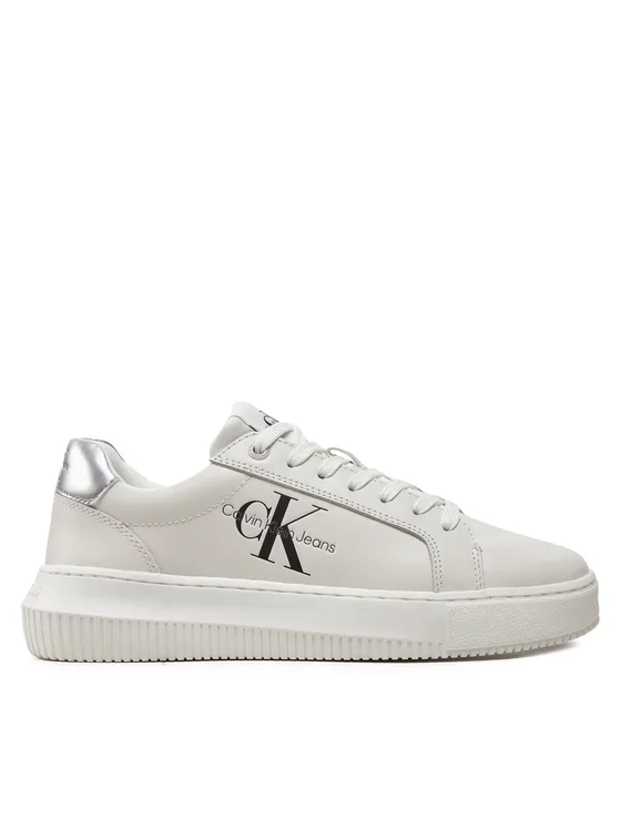 Φωτογραφία προϊόντος: Calvin Klein - Γυναικεία Sneakers Chunky Cupsole Laceup Lth Ml Mtl YW0YW01476-0K9 Λευκό