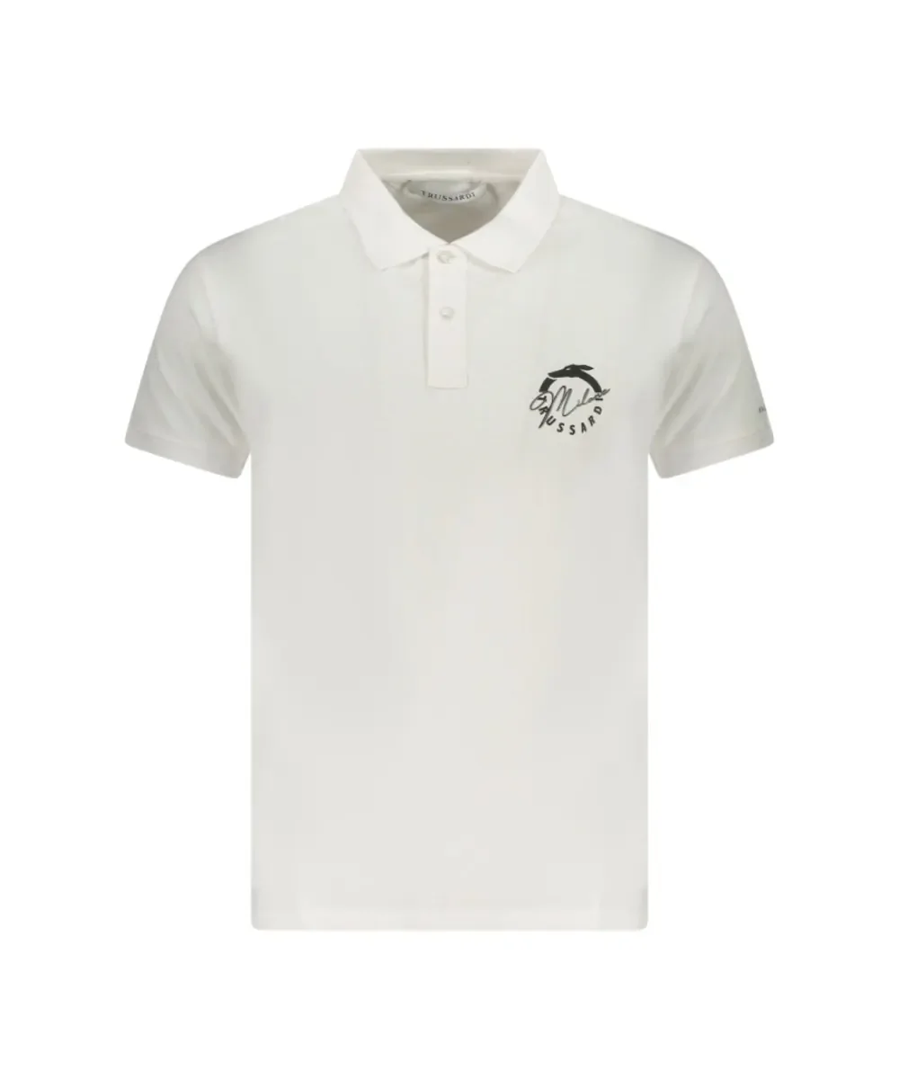 Φωτογραφία προϊόντος: Trussardi Jeans - Ανδρικό T-Shirt Polo Beachwear TRU25MPL01-01WHIT Λευκό