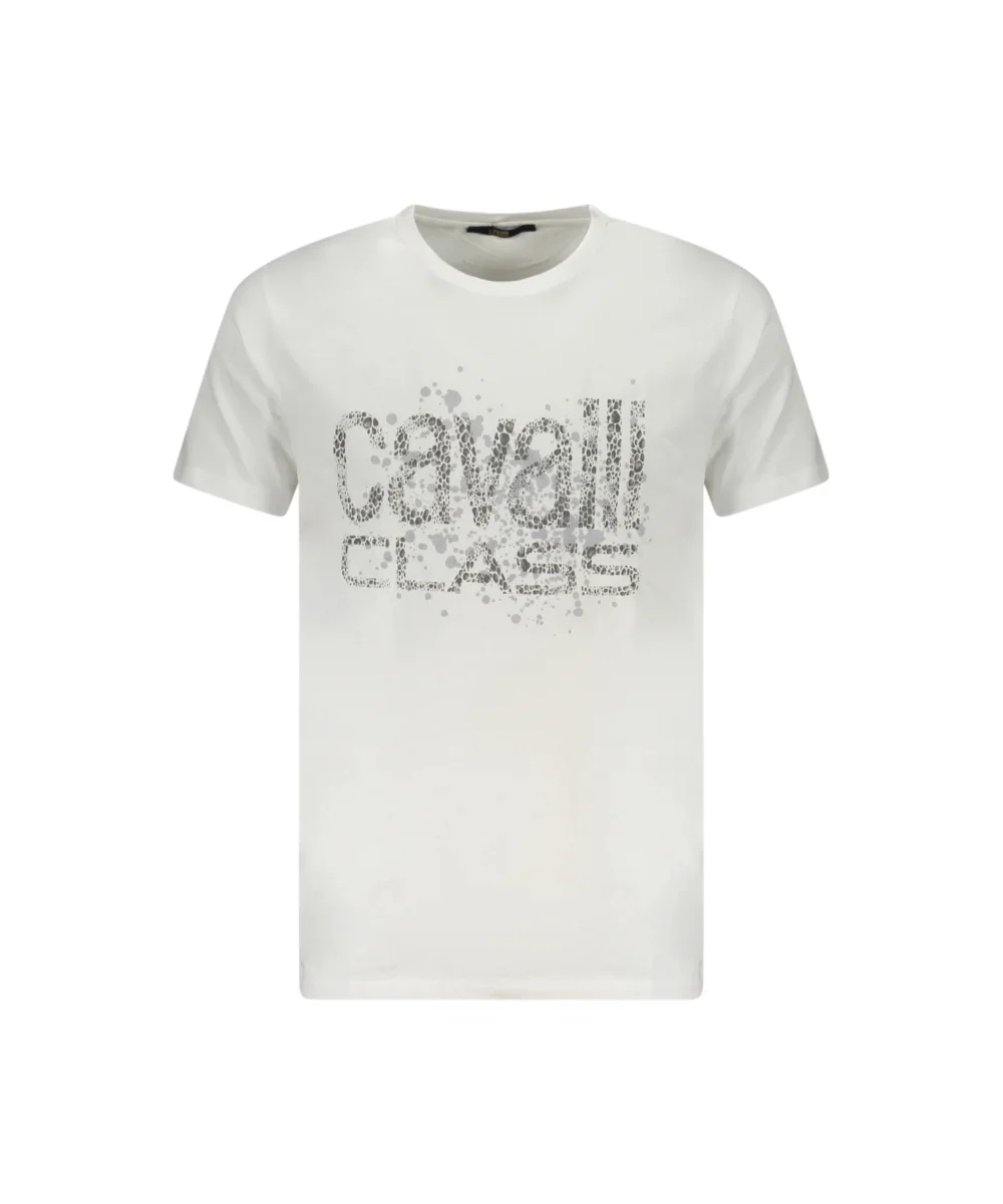 Φωτογραφία προϊόντος: Cavalli Class - Ανδρική Μπλούζα T-Shirt Κοντομάνικη Regular Fit TXT60DJD060-00533 Λευκό