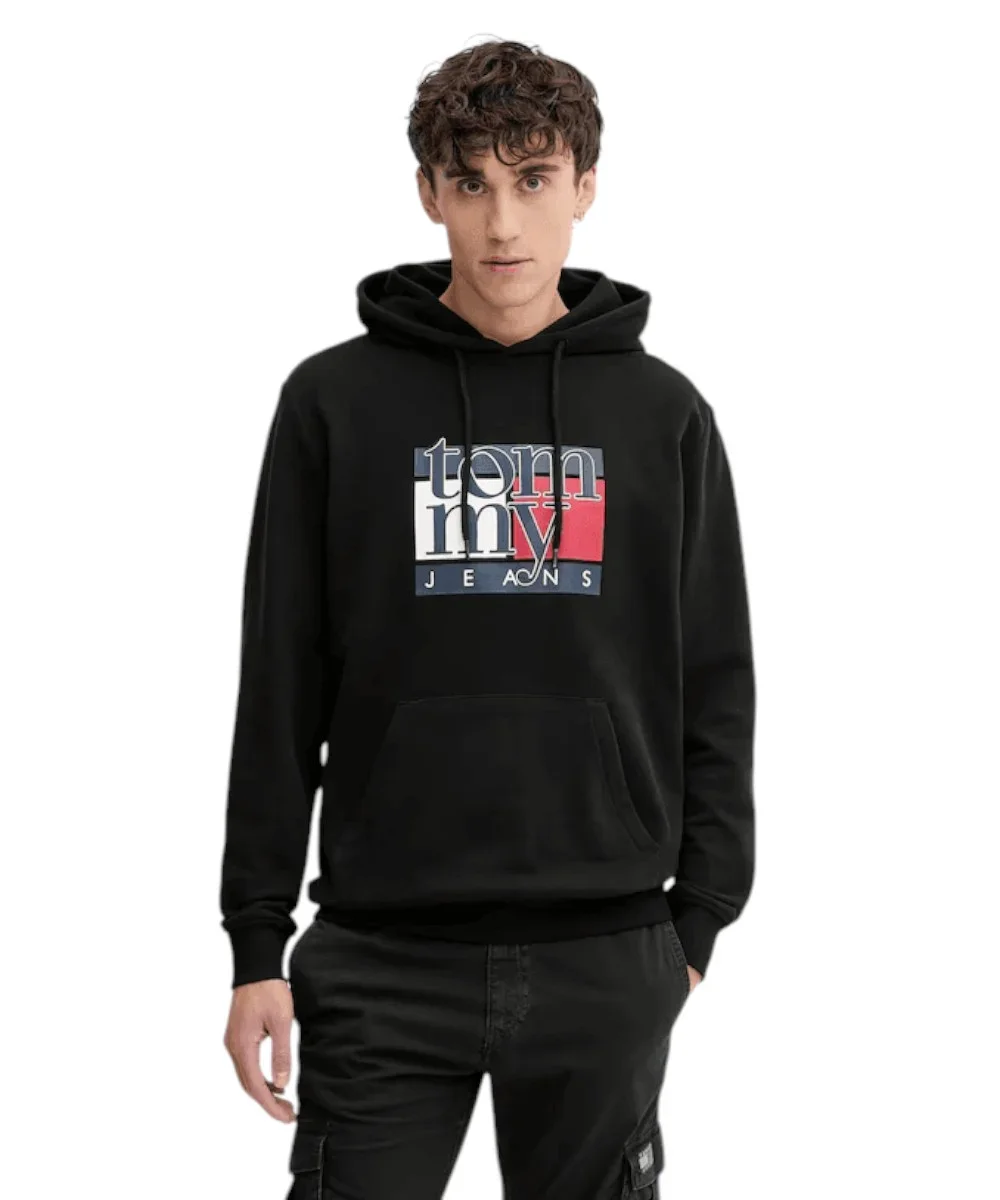 Φωτογραφία προϊόντος: Tommy Hilfiger - Ανδρικό Φούτερ με Κουκούλα Regular Fit DM0DM22092-BDS Μαύρο