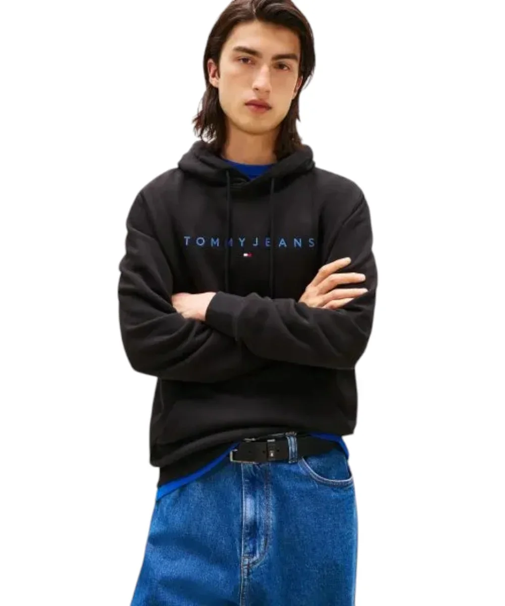 Φωτογραφία προϊόντος: Tommy Hilfiger - Ανδρικό Φούτερ με Κουκούλα και Τσέπες DM0DM20746-0GK Μαύρο