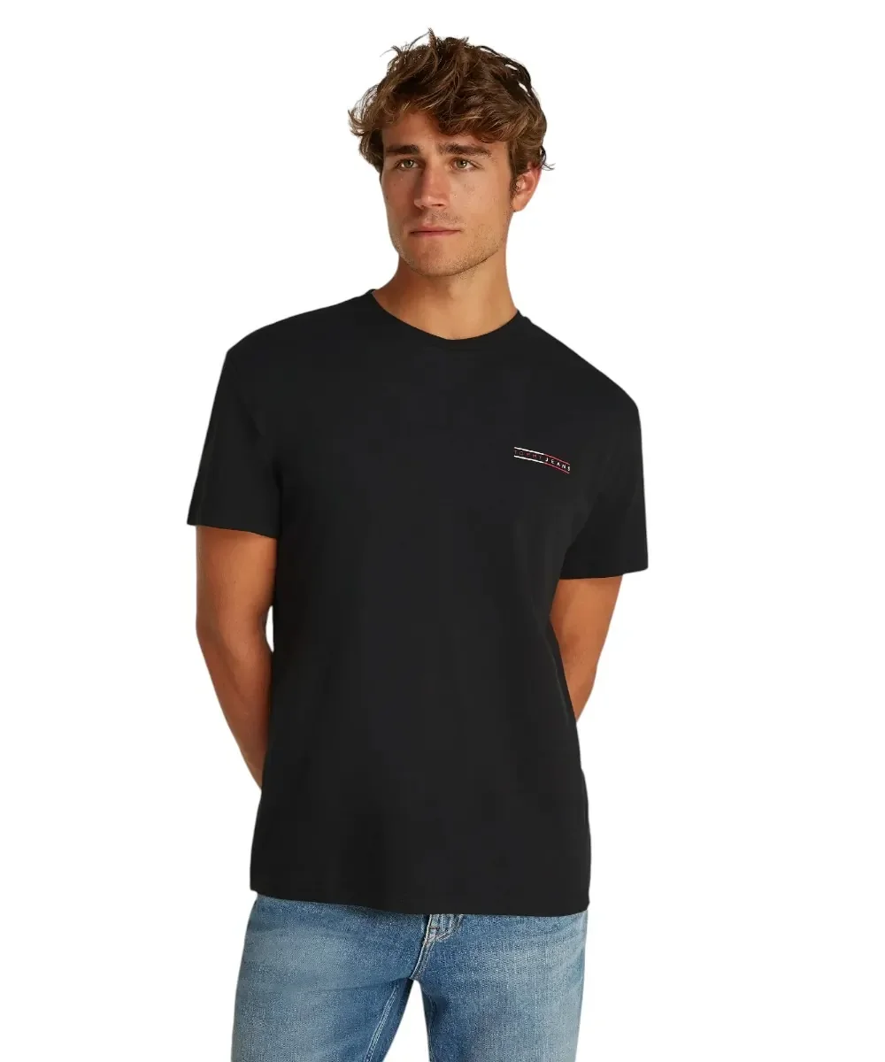 Φωτογραφία προϊόντος: Tommy Hilfiger - Ανδρικό T-shirt b Reg Graphic Slub Ext Regular Fit DM0DM21303-BDS Μαύρο