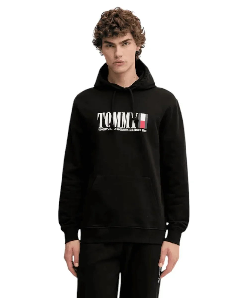 Φωτογραφία προϊόντος: Tommy Hilfiger - Ανδρικό Φούτερ Regular Dna Graphic Hoodie DM0DM22144-BDS Μαύρο