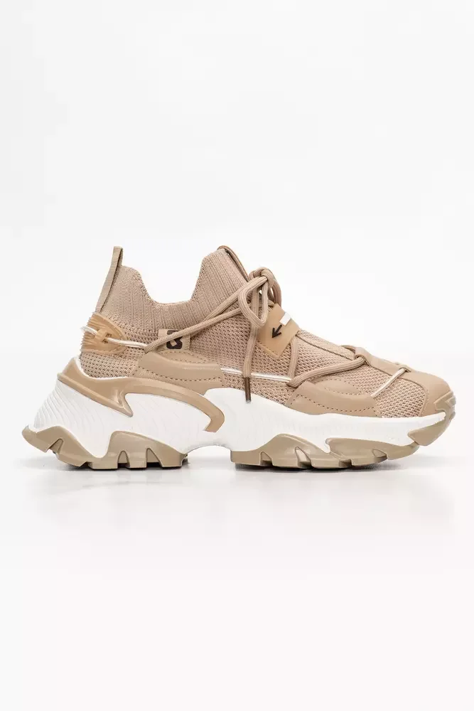 Φωτογραφία προϊόντος: Luigi - Γυναικεία Sneakers Κάλτσα σε Συνδιασμό Χρωμάτων 3541314 Καφέ