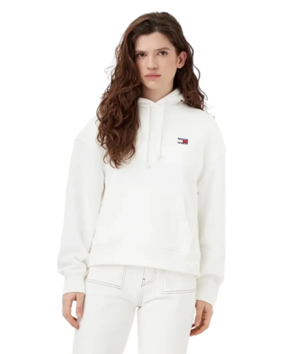 Φωτογραφία προϊόντος: Tommy Hilfiger - Γυναικείο Φούτερ Badge Regular Fit DW0DW19414-YBL Λευκό