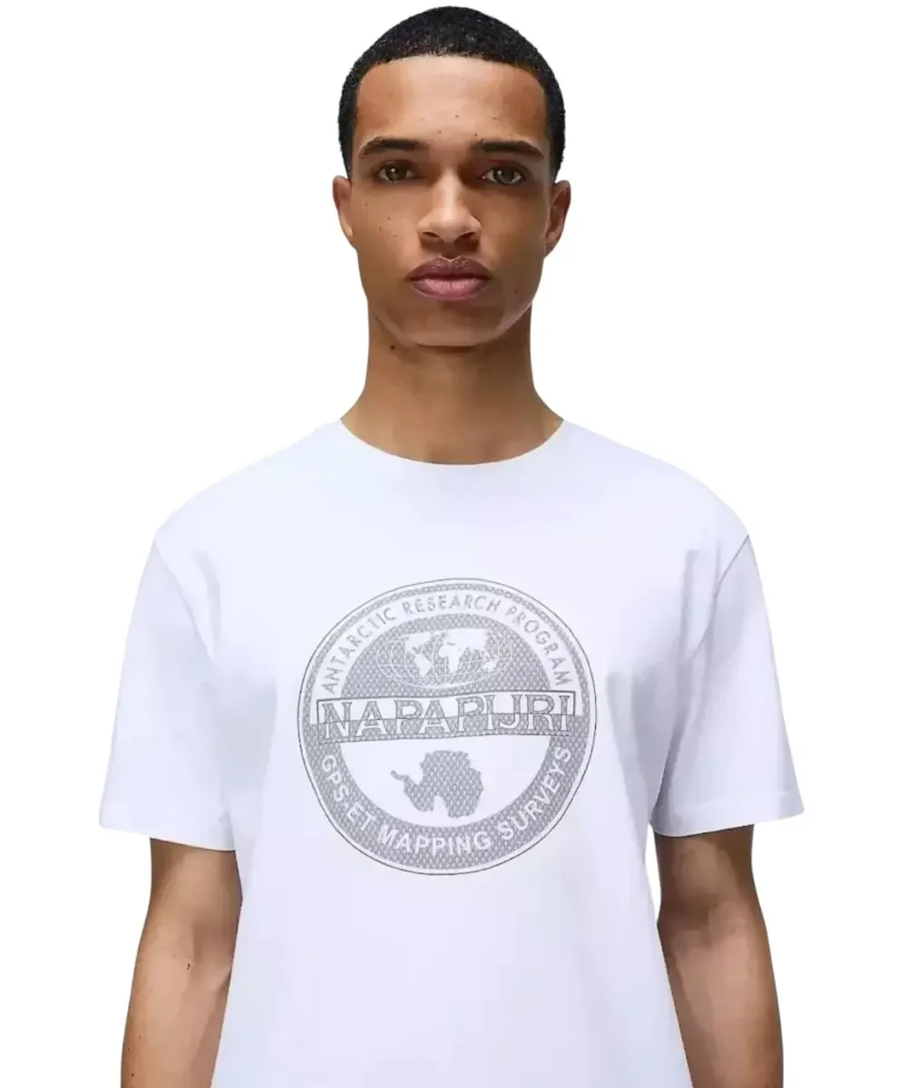 Φωτογραφία προϊόντος: Napapijri - Ανδρικό T-Shirt S-Bollo SS 2 NP0A4I3C-002 Λευκό